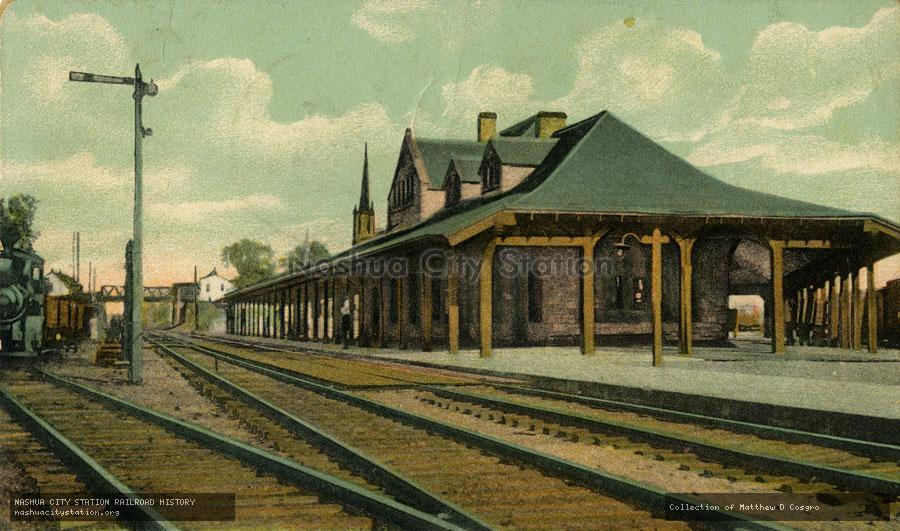 Postcard: Railroad Station, Palmer, Massachusetts